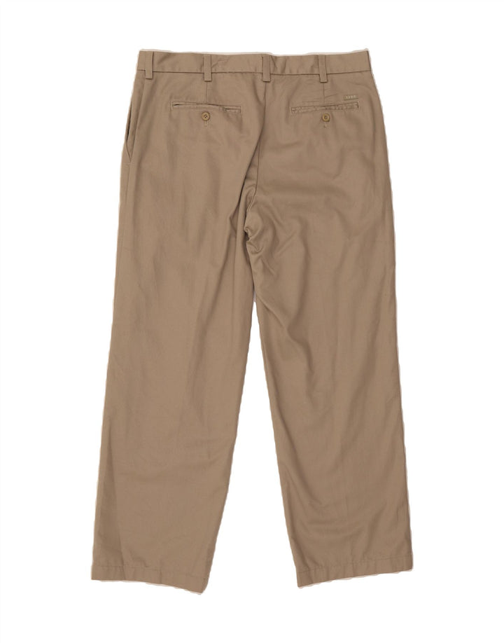 IZOD Mens Straight Chino Trousers W36 L30 Beige Cotton Vintage Izod and Second-Hand Izod from Messina Hembry 