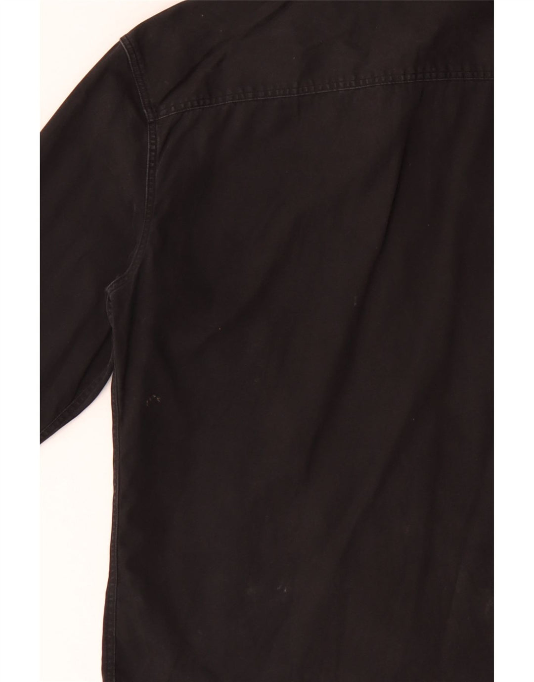 Camisa militar masculina ALL SAINTS algodão preto médio