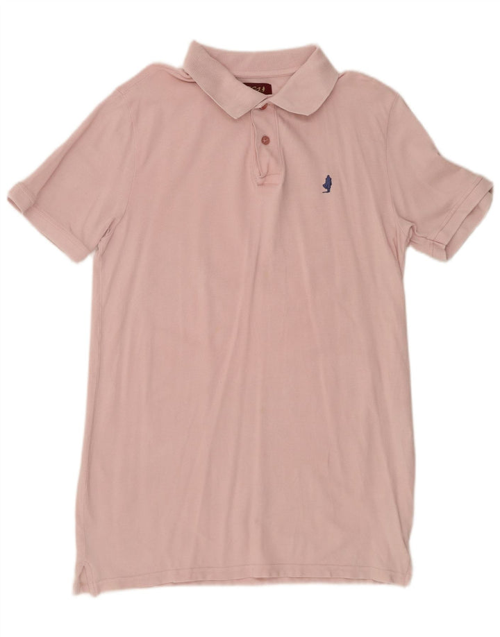 Camisa polo masculina MARLBORO CLASSICS algodão rosa médio