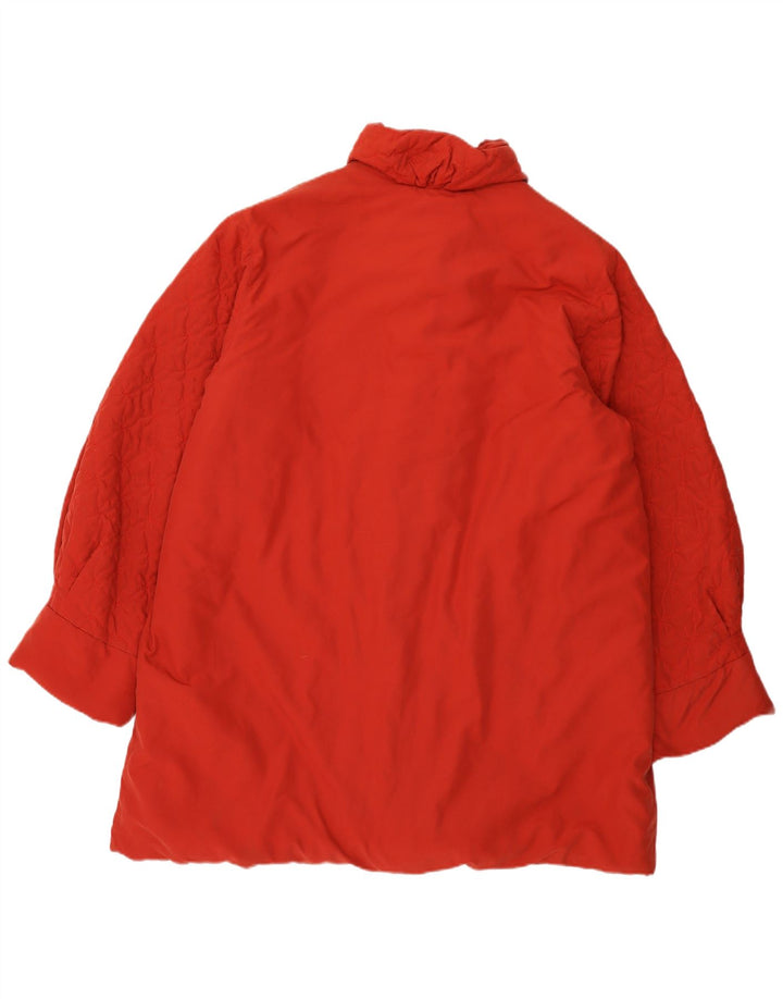 Casaco acolchoado feminino vintage EU 44 XL vermelho