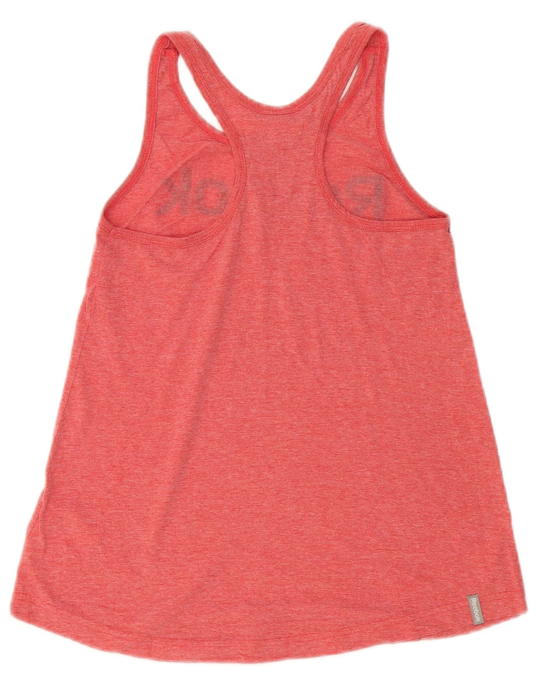 REEBOK feminino gráfico colete top UK 6 XS algodão vermelho