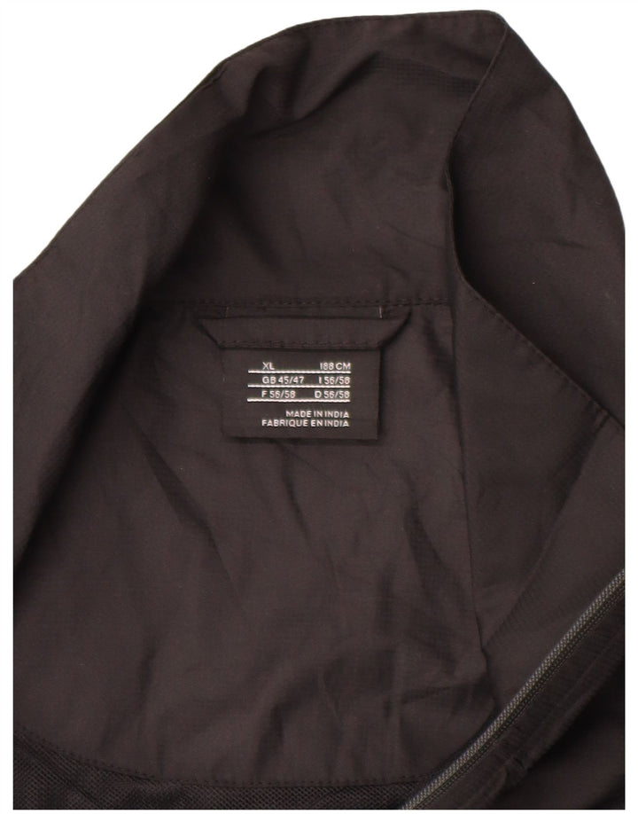 Nike masculino manga curta pulôver agasalho jaqueta superior Reino Unido 45/47 XL preto