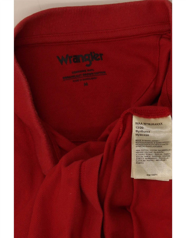 Camisa polo masculina Wrangler médio algodão vermelho