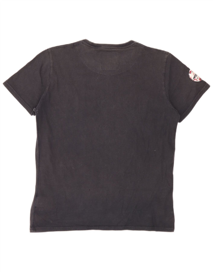 Camiseta gráfica masculina Superdry Top XL algodão preto