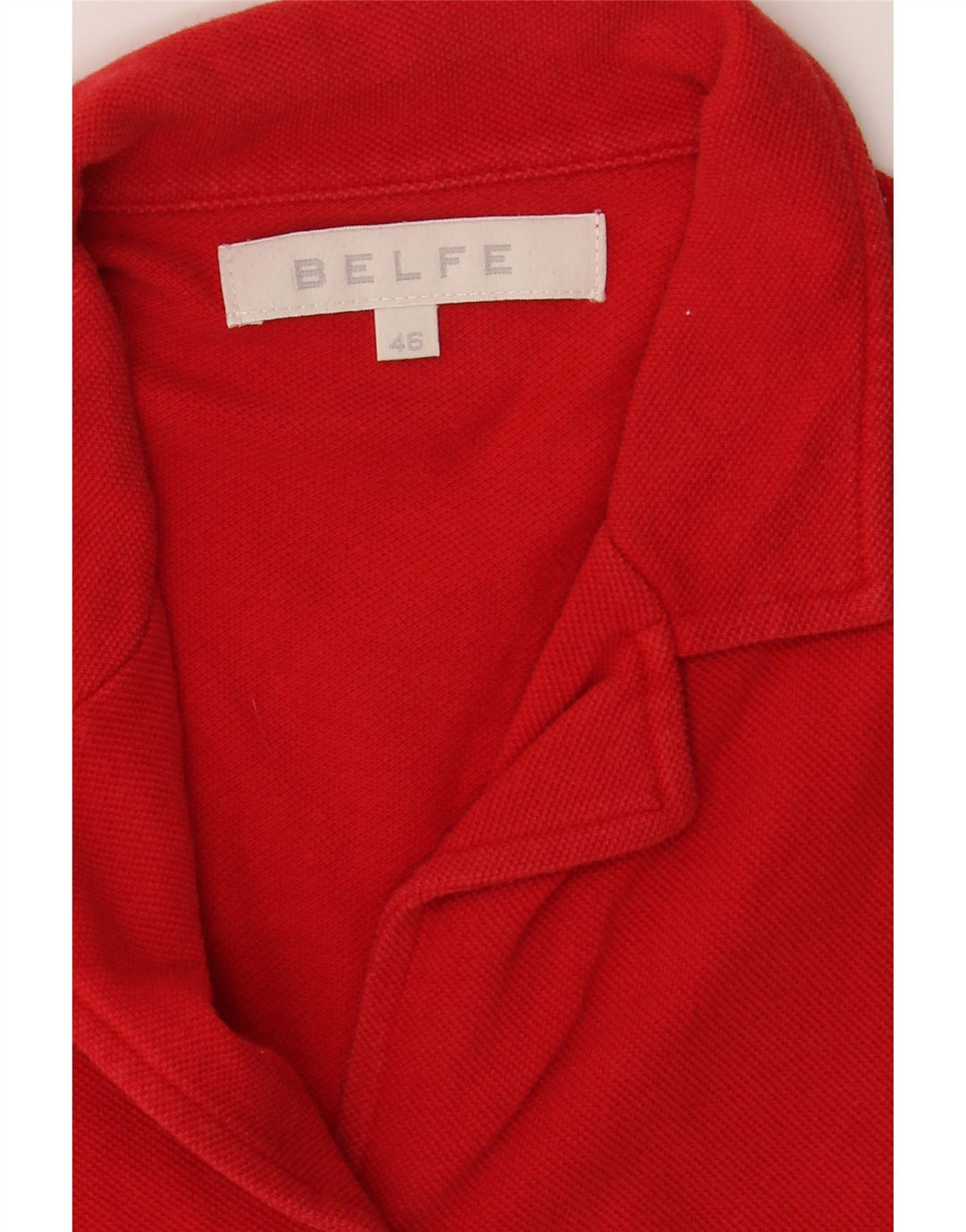 BELFE Womens Sleeveless Shirt IT 46 Large Red Cotton Vintage Belfe and Second-Hand Belfe from Messina Hembry 