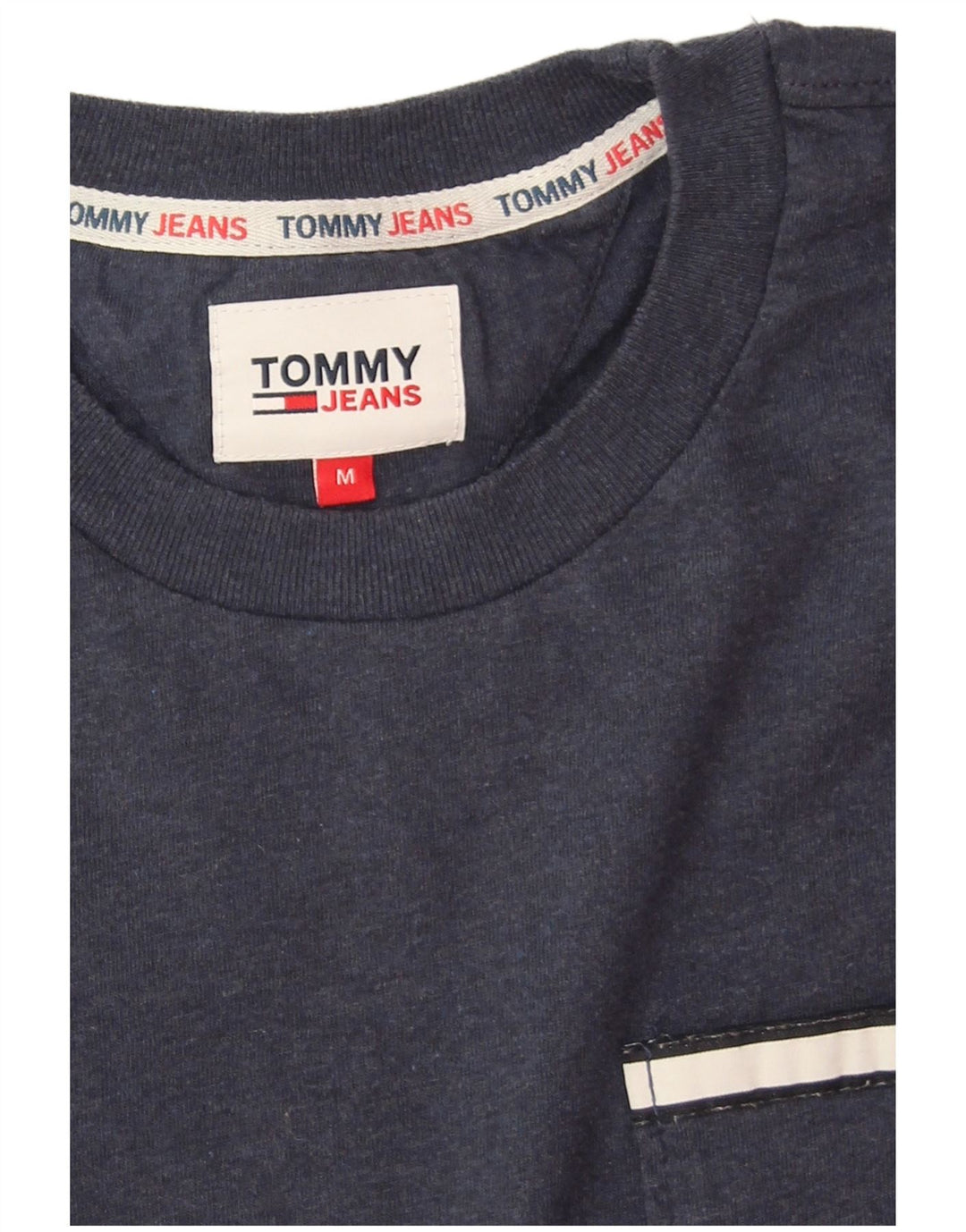 Camiseta masculina Tommy Hilfiger Top médio algodão azul marinho
