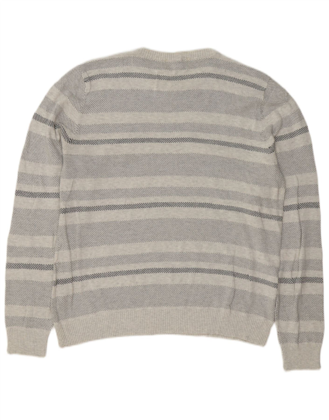 Suéter masculino Marks & Spencer Blue Harbor com gola redonda grande cinza