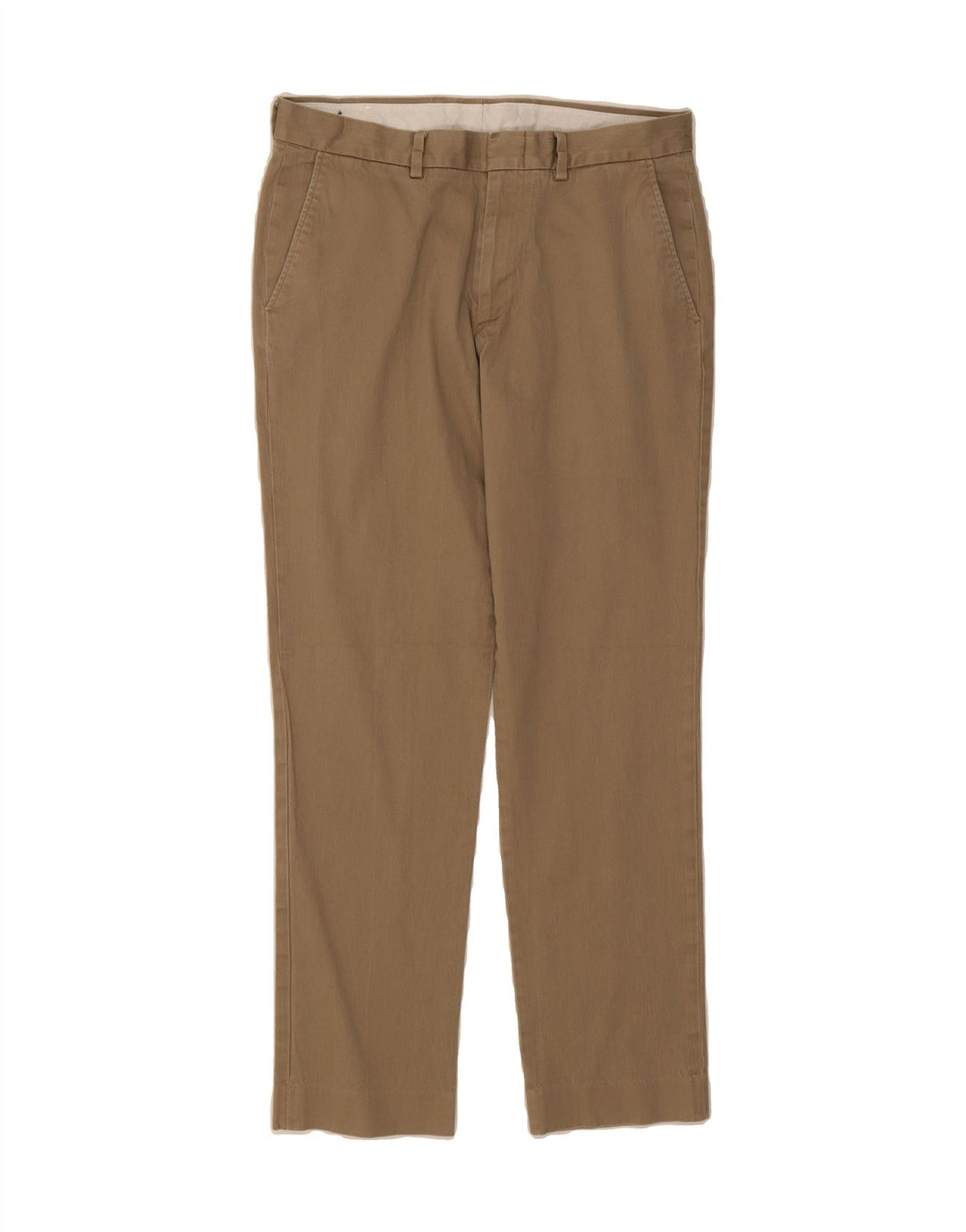 J. CREW Mens Ladlow Straight Chino Trousers W30 L3 Brown Cotton Vintage J. Crew and Second-Hand J. Crew from Messina Hembry 