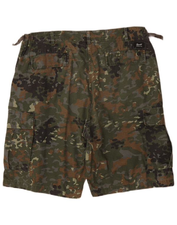 Shorts cargo masculino Brandit 2XL W42 algodão camuflado cáqui