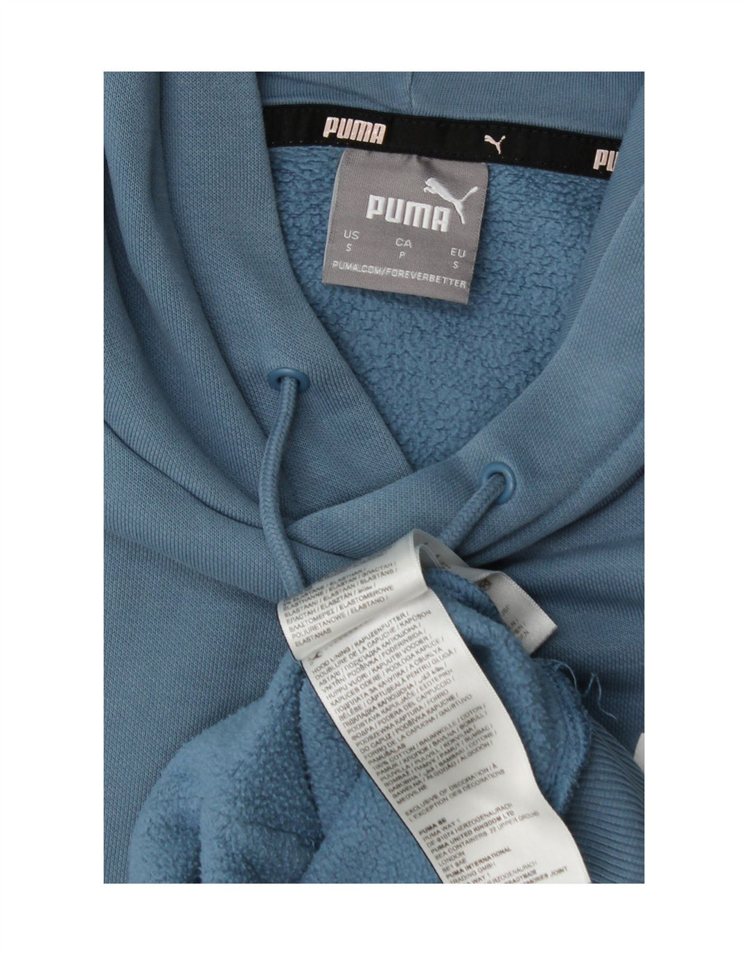 Puma Mens Hoodie Jumper Pequeno Algodão Azul