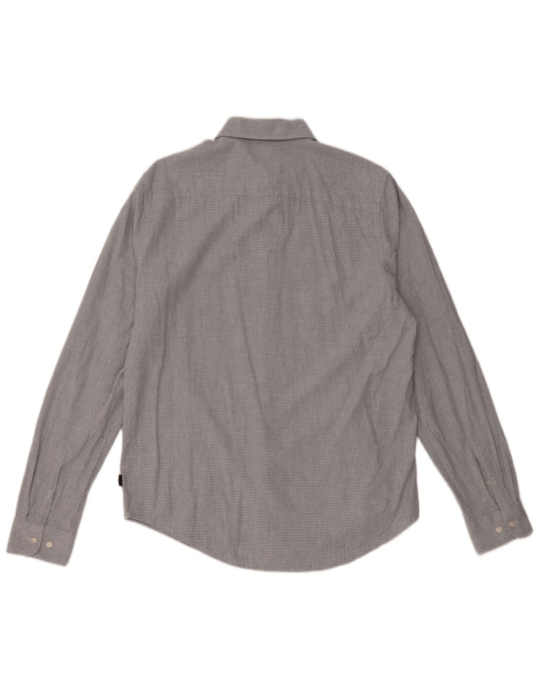 Camisa masculina SUPERDRY grande algodão xadrez azul