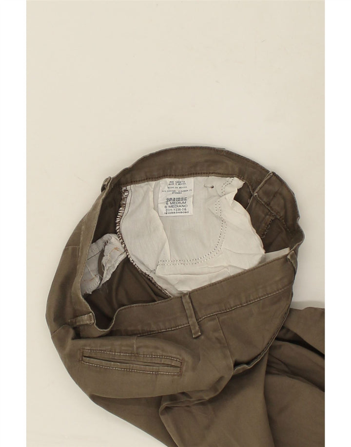 LEE Womens Straight Casual Trousers US 6 Medium W28 L21  Brown Cotton | Vintage Lee | Thrift | Second-Hand Lee | Used Clothing | Messina Hembry 