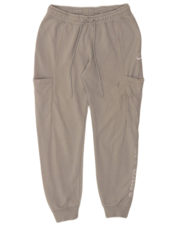 Calça de treino feminina Nike Joggers UK 14 algodão cinza médio