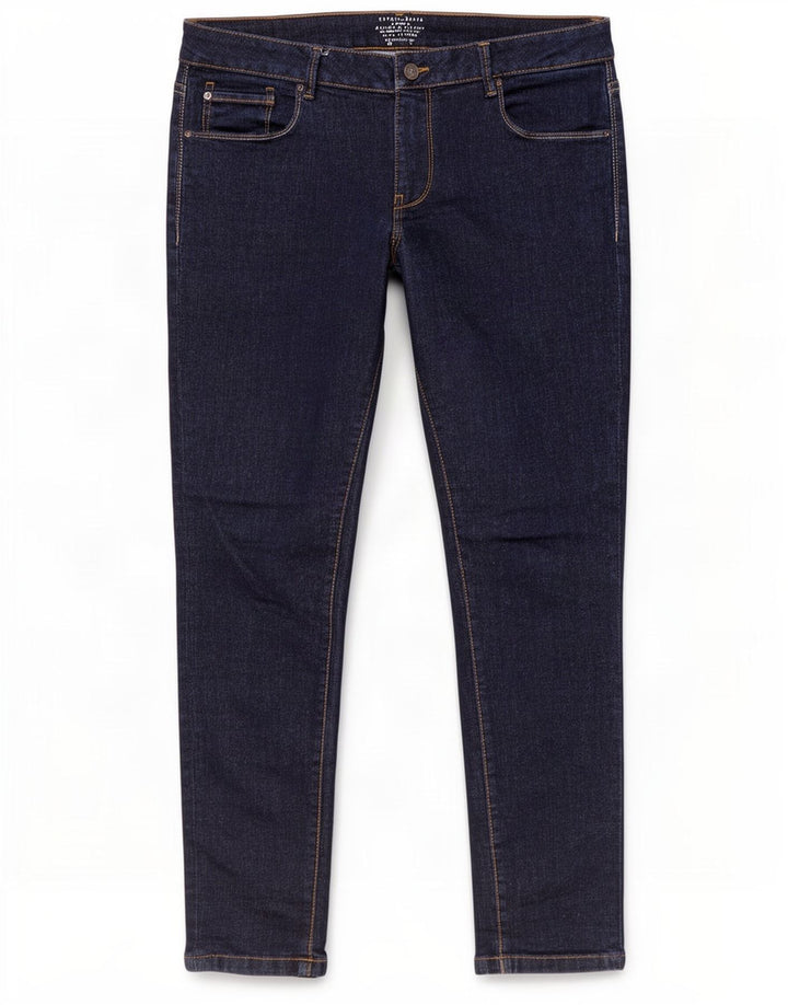 Calça jeans skinny feminina Esprit W32 L29 algodão azul marinho