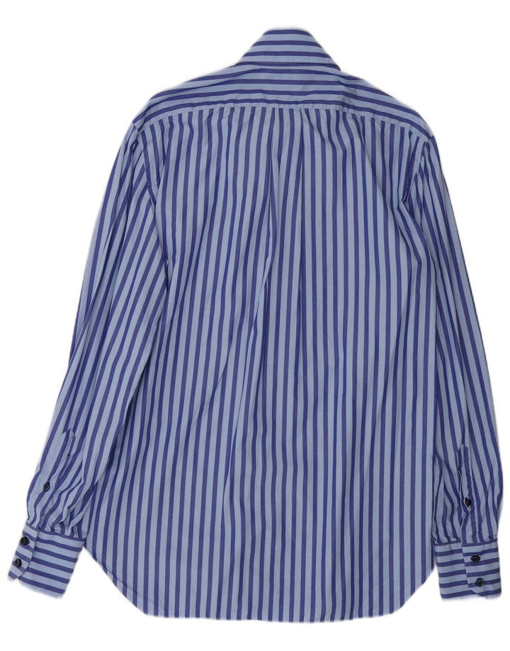Camisa feminina Barba tamanho 40 15 listrado azul médio