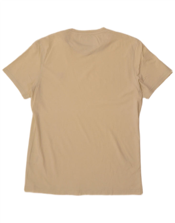 Camiseta masculina Lyle & Scott grande algodão bege