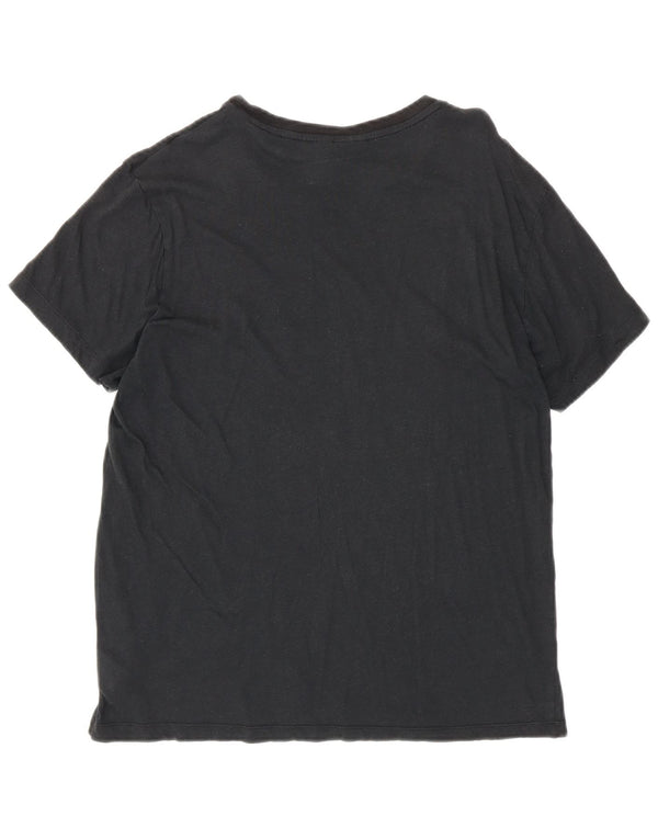 Camiseta Adidas Feminina Oversized Graphic Top UK 10 Pequeno Algodão Preto