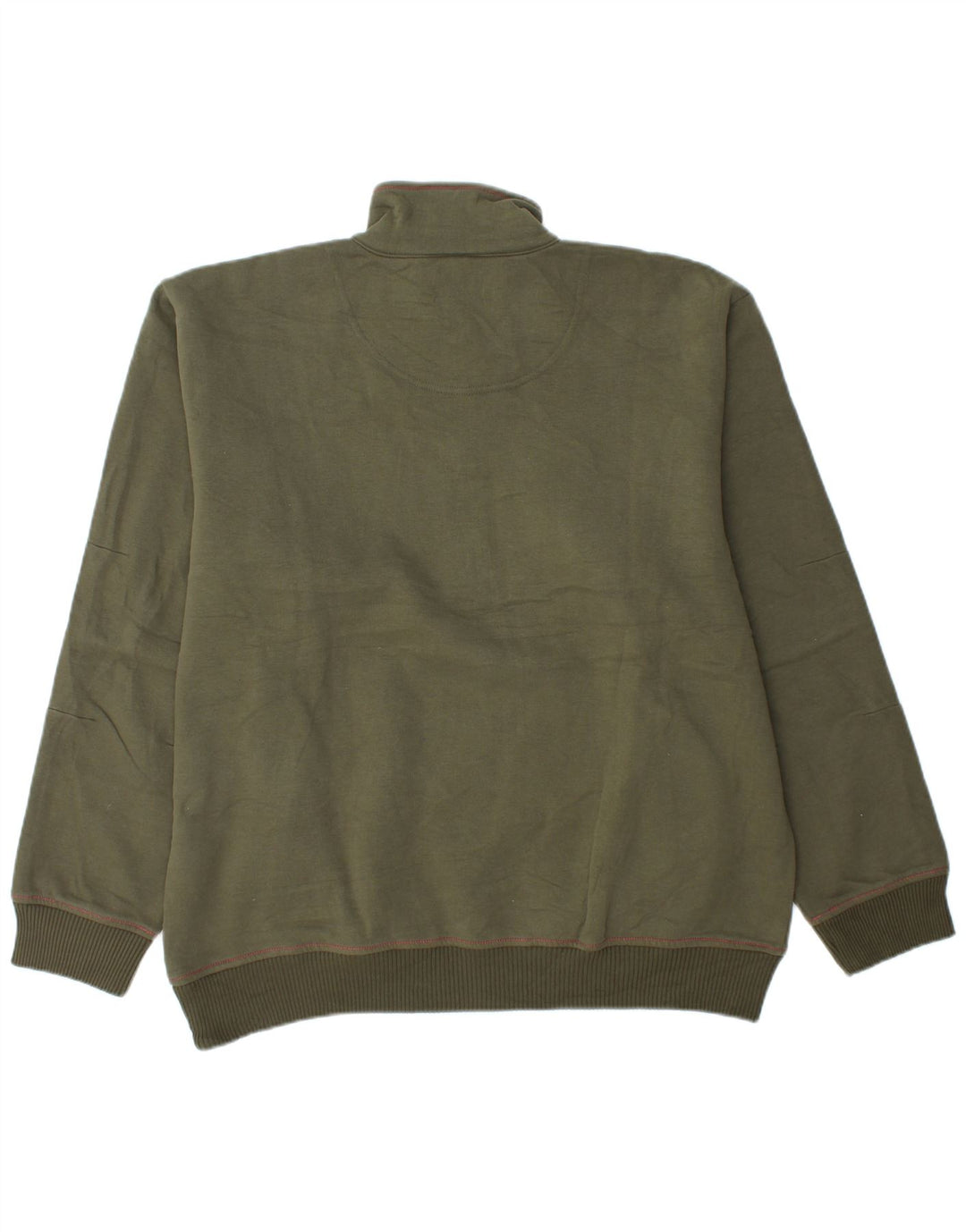 CHAMPION Suéter masculino com zíper e pescoço XL verde algodão esportivo