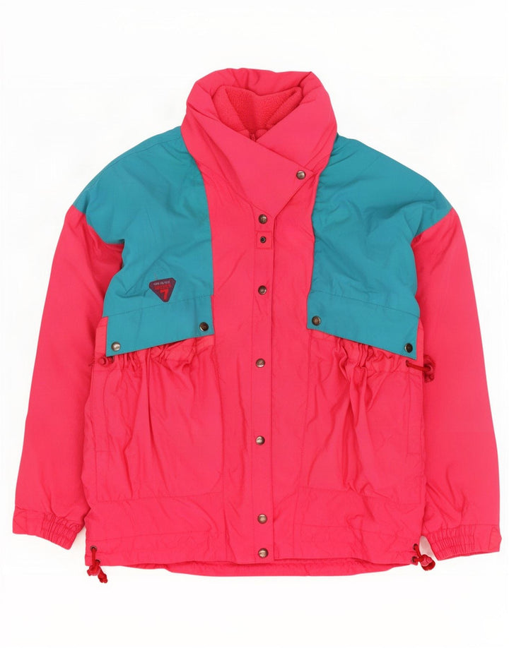Jaqueta de esqui grande feminina Degre 7 IT 44 poliamida colorblock rosa médio