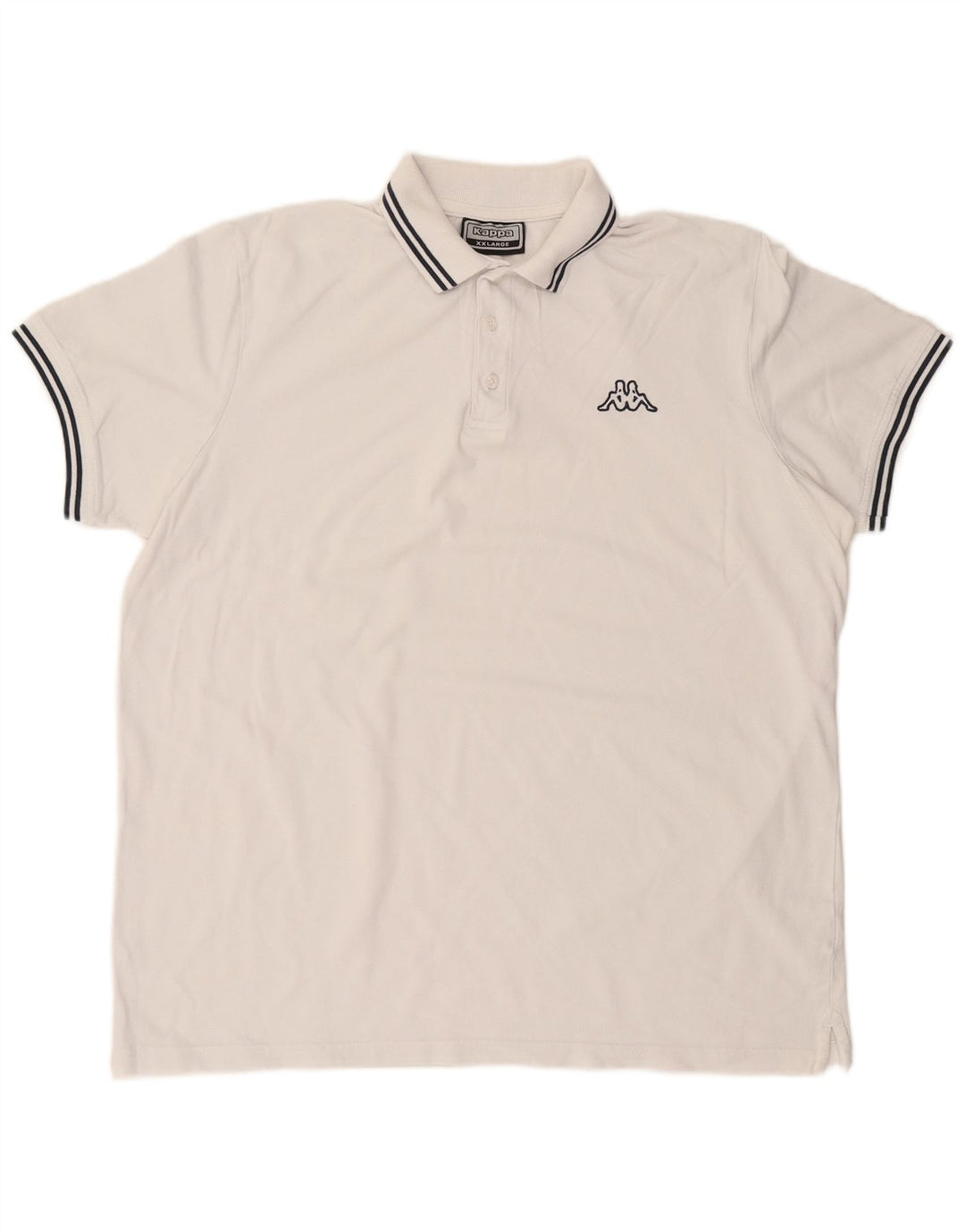 Camisa polo masculina KAPPA 2XL algodão branco