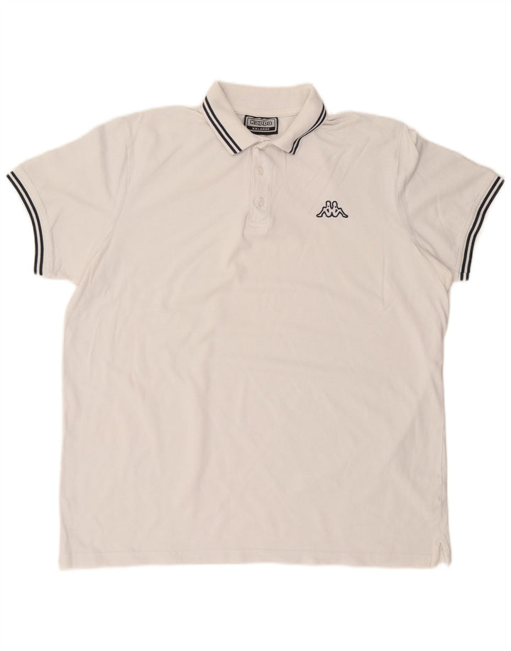 Camisa polo masculina KAPPA 2XL algodão branco