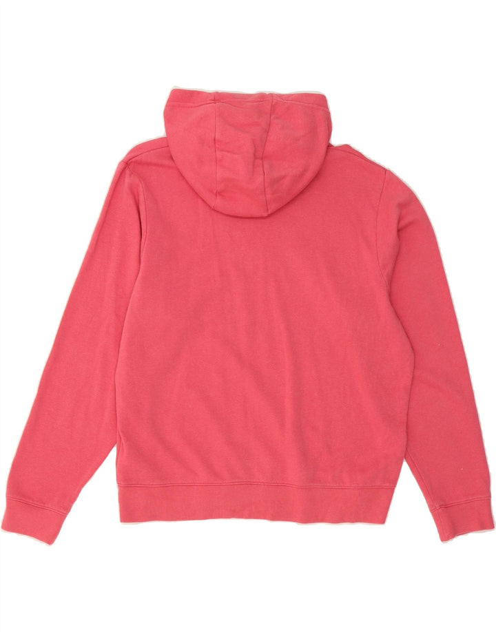 NIKE Womens Oversized Graphic Hoodie Jumper UK 14 Medium Pink Cotton Vintage Nike and Second-Hand Nike from Messina Hembry 