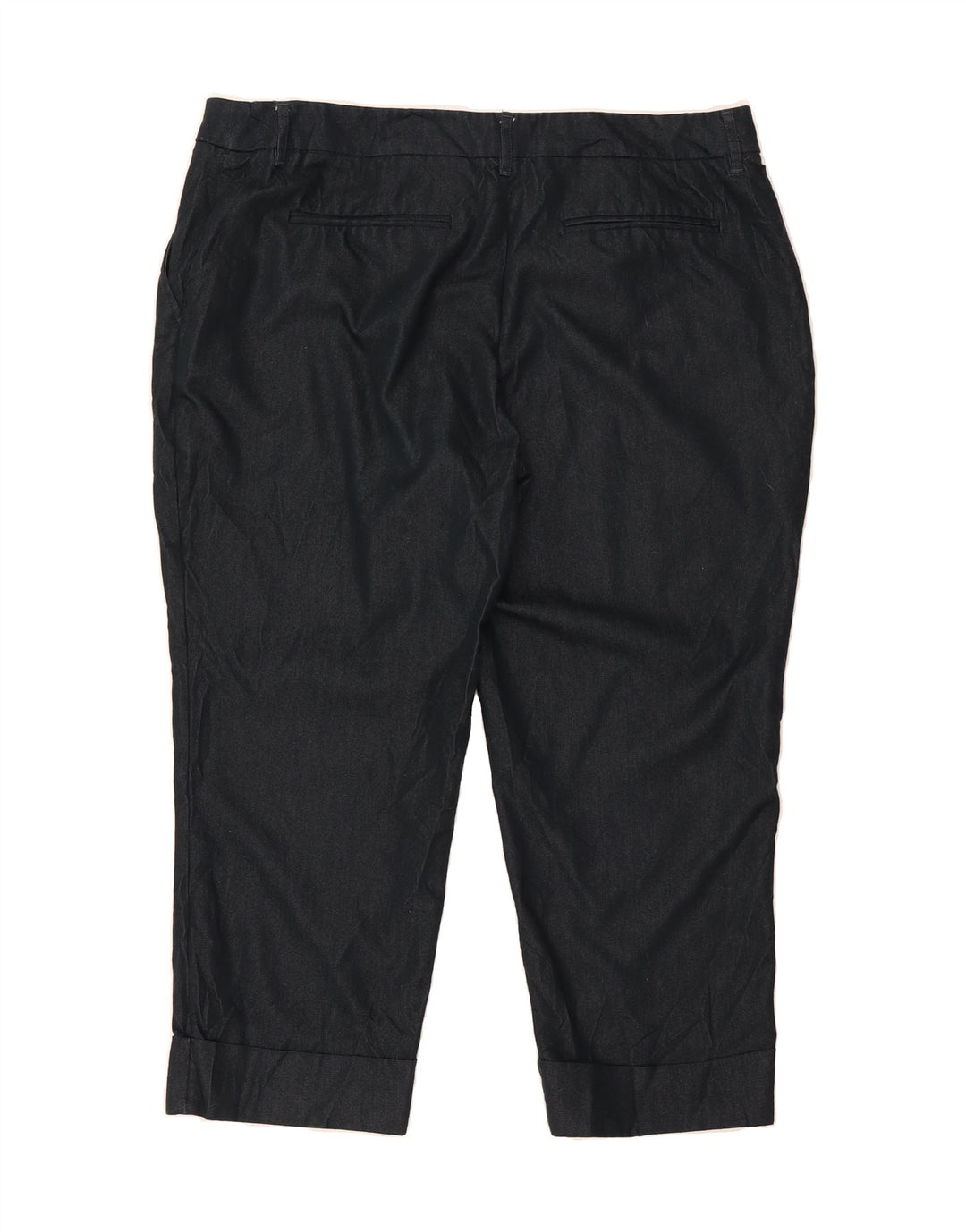 MOSSIMO Womens Slim Capri Trousers US 18 2XL W38 L23 Navy Blue Cotton Vintage Mossimo and Second-Hand Mossimo from Messina Hembry 