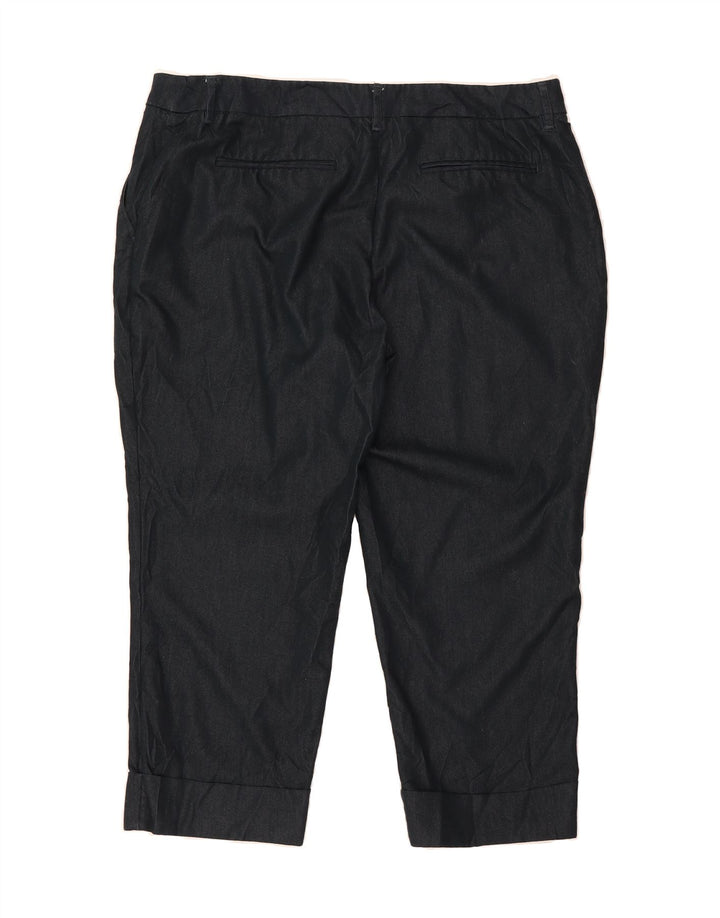 MOSSIMO Womens Slim Capri Trousers US 18 2XL W38 L23 Navy Blue Cotton Vintage Mossimo and Second-Hand Mossimo from Messina Hembry 