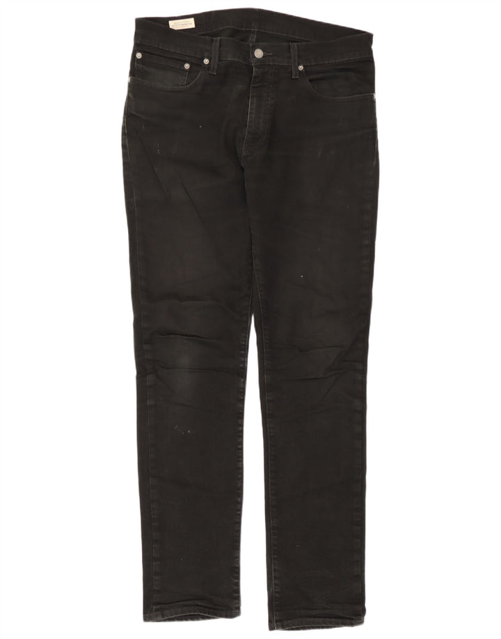 Levi's Mens Jeans Slim W34 L34 Algodão Preto