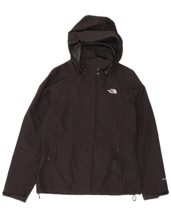 Jaqueta de chuva com capuz feminina The North Face UK 14 poliéster preto médio