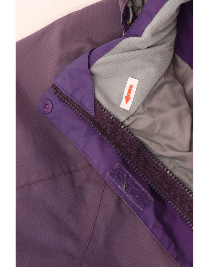 Jaqueta impermeável com capuz feminina Sprayway UK 12 poliamida roxa média