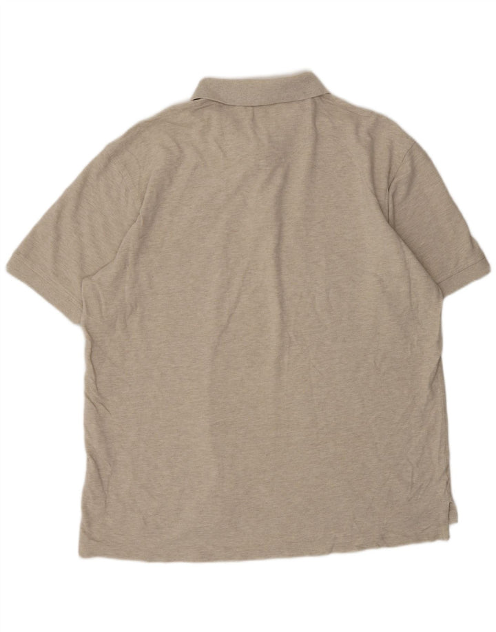 Camisa polo masculina IZOD XL algodão manchado bege