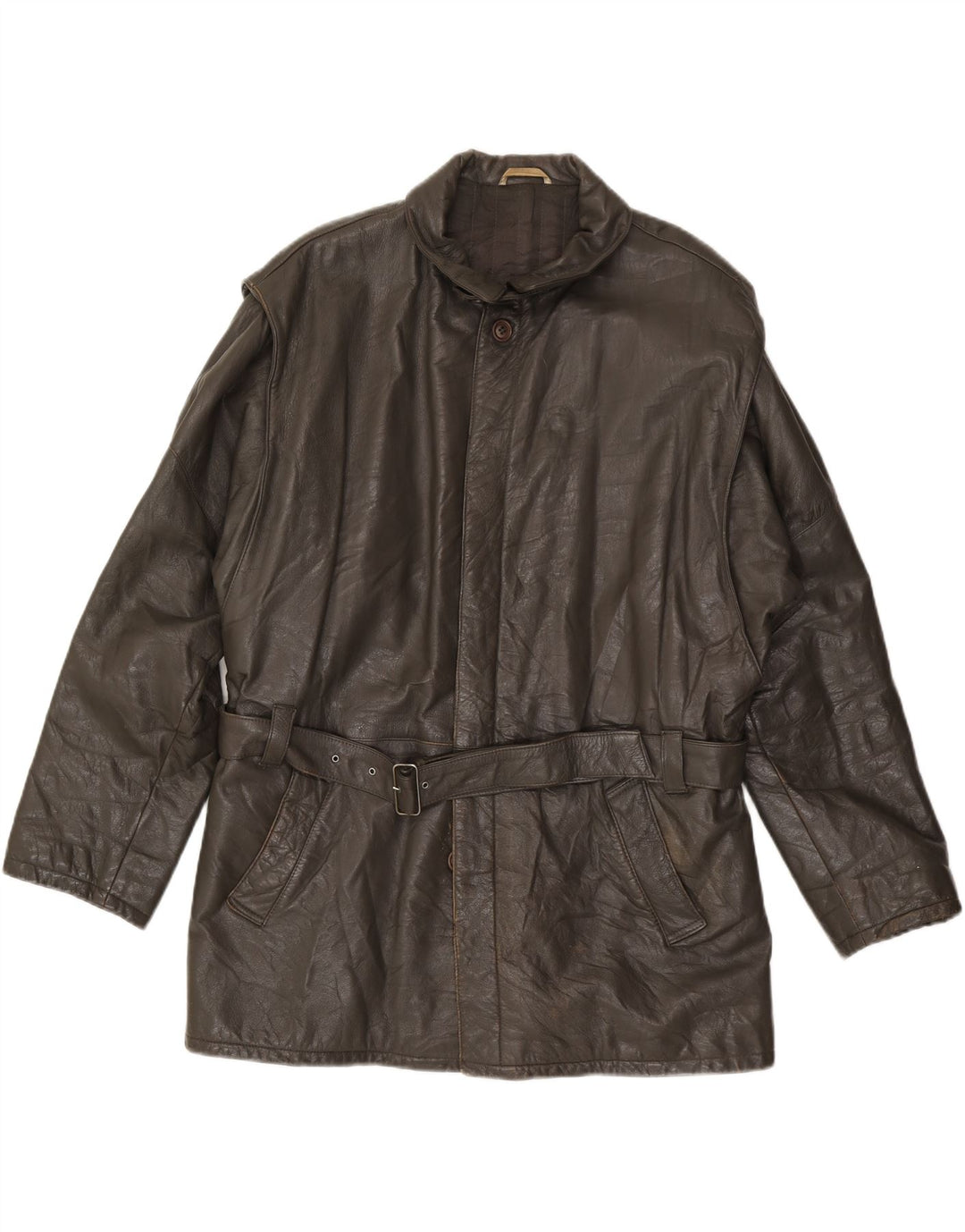 Jaqueta de couro masculina PICCINI IT 54 2XL couro marrom