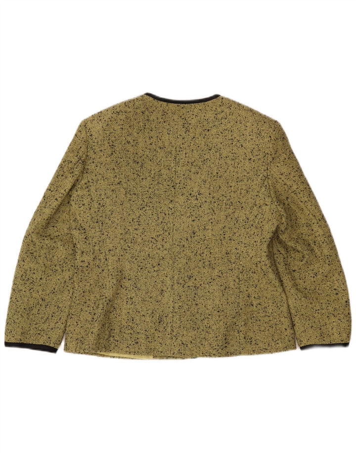 Jaqueta blazer feminina DELIA FERRARI manga 3/4 grande IT 41 verde pequeno