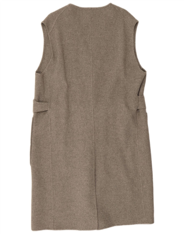 Colete feminino Cos Longline oversized UK 14 lã cinza médio