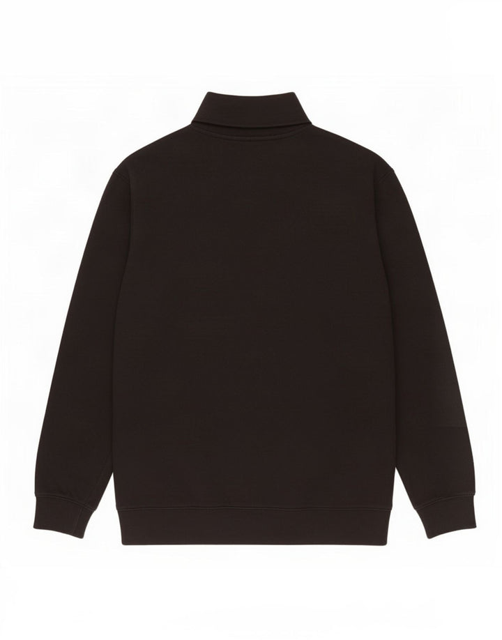 Moletom masculino Levi's com zíper padrão e gola grande de algodão preto