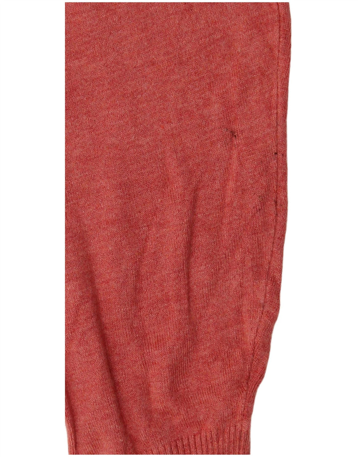 Suéter feminino Marks & Spencer com gola redonda e gola redonda Reino Unido 16 grande vermelho
