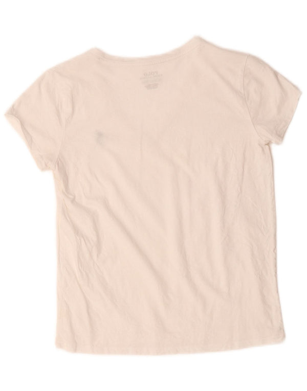 Polo Ralph Lauren Camiseta Feminina Top UK 6 XS Algodão Branco