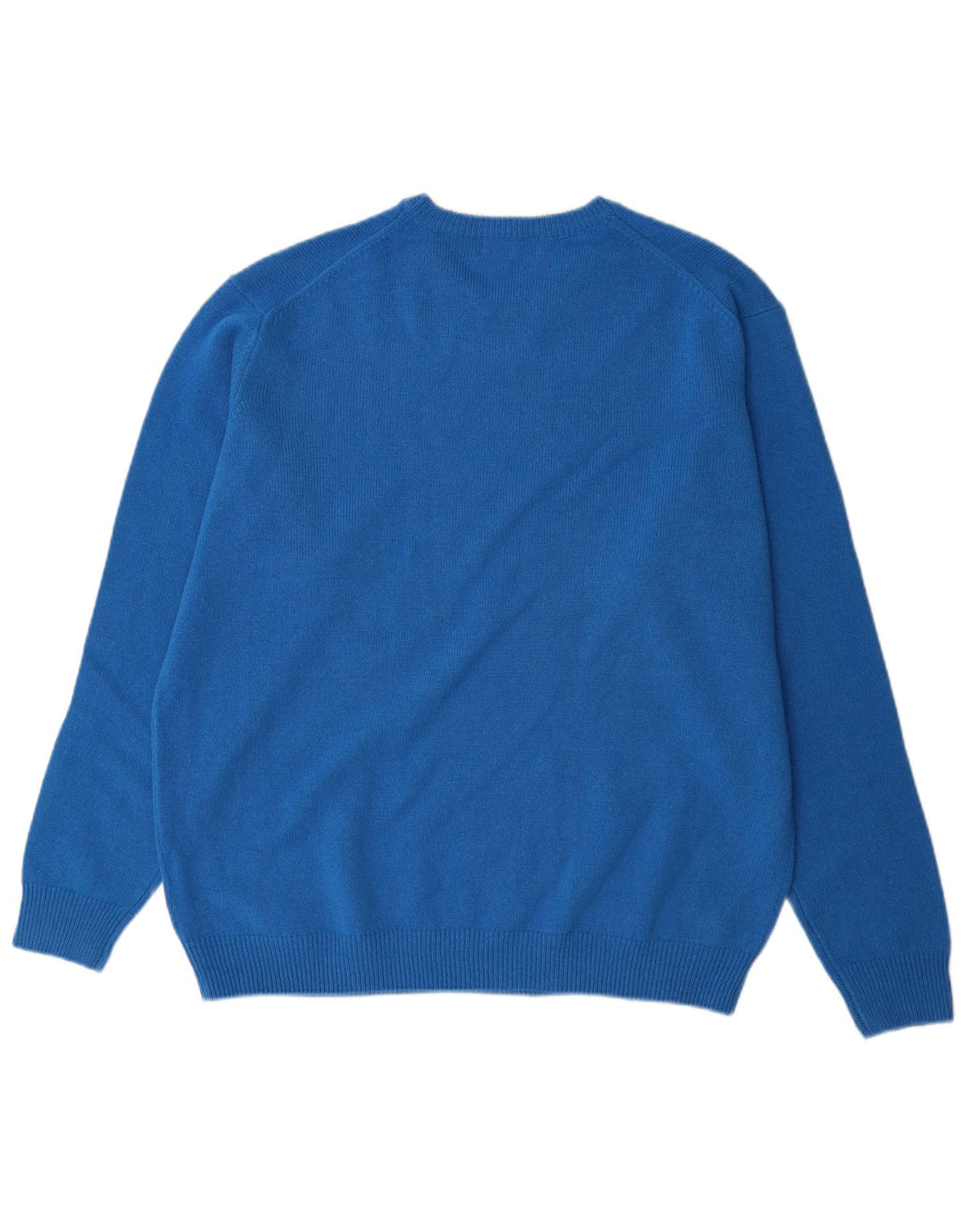 Suéter masculino James Pringle com gola redonda XL de lã azul