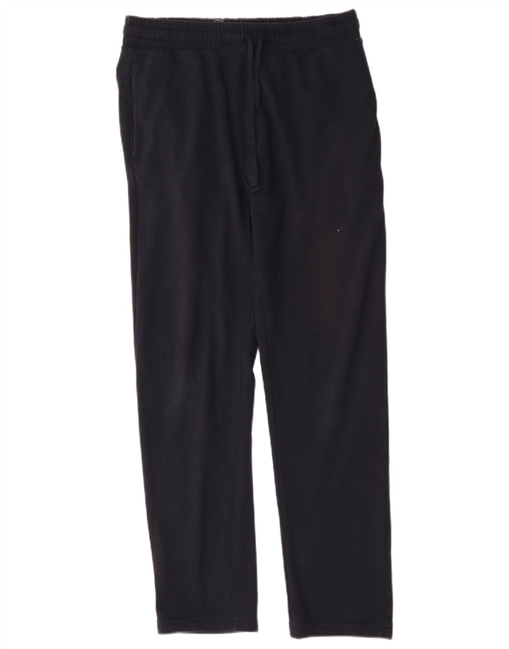 Calça de treino feminina Marks & Spencer Reino Unido 14 algodão azul marinho médio