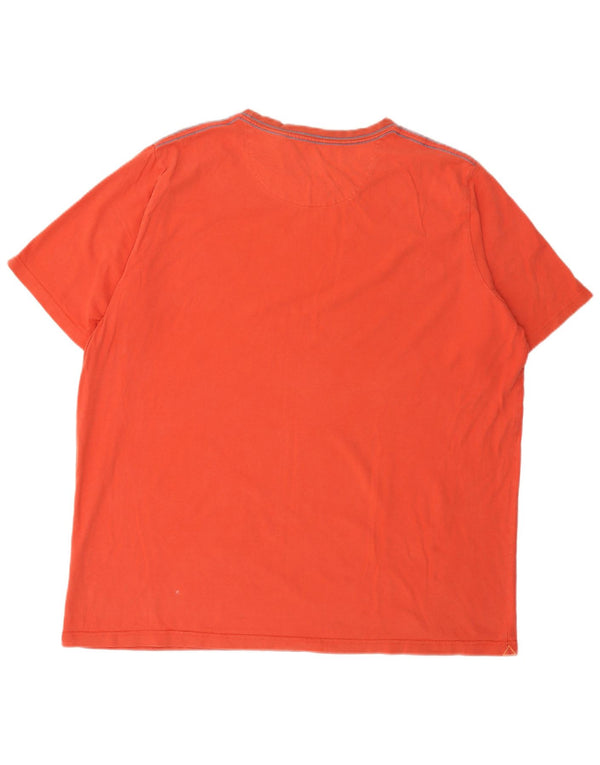 Camiseta masculina Fat Face Top 2XL Algodão Laranja