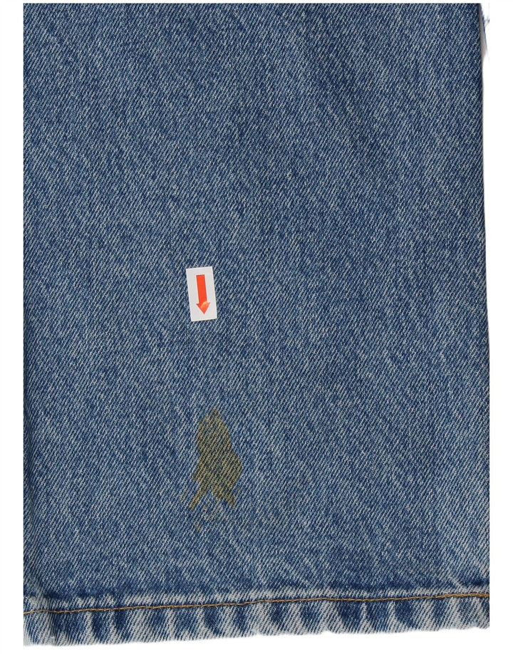 MUSTANG Mens Straight Jeans W33 L30 Azul Algodão