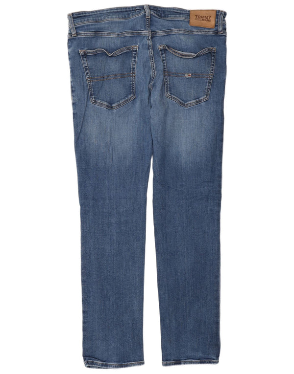 Tommy Hilfiger Masculino Scanton Slim Jeans W36 L32 Azul Algodão