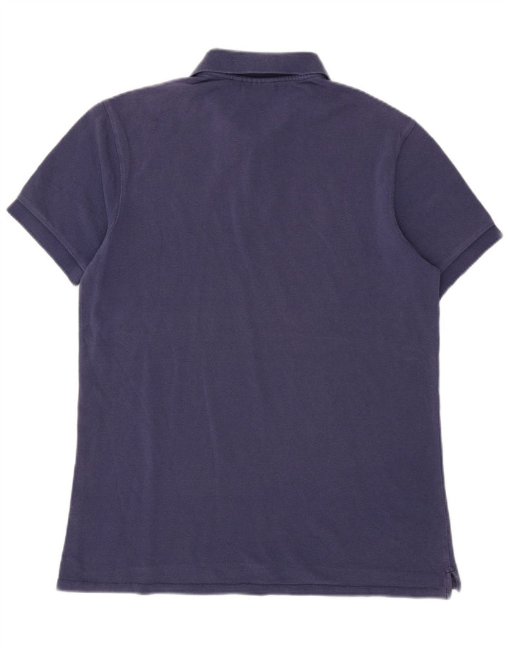 Camisa polo masculina Paul Smith de algodão azul marinho médio