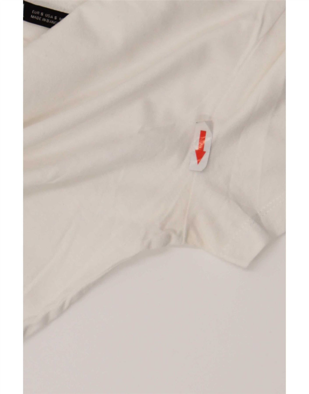 Zara Womens Crop T-Shirt Top UK 10 Pequeno Branco