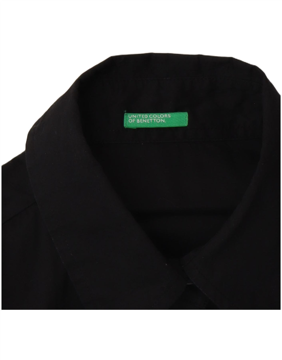 Camisa Benetton Mulher UK 12 Média Preta
