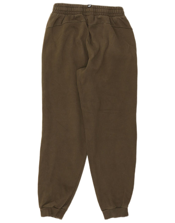 Puma Meninos Calças de Treino Joggers 15-16 Anos Algodão Cáqui