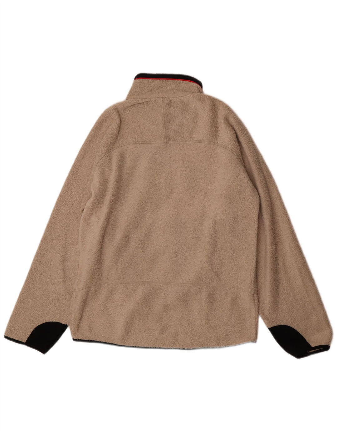 Fila Mens Fleece Jacket UK 40 Grande Poliéster Colourblock Bege