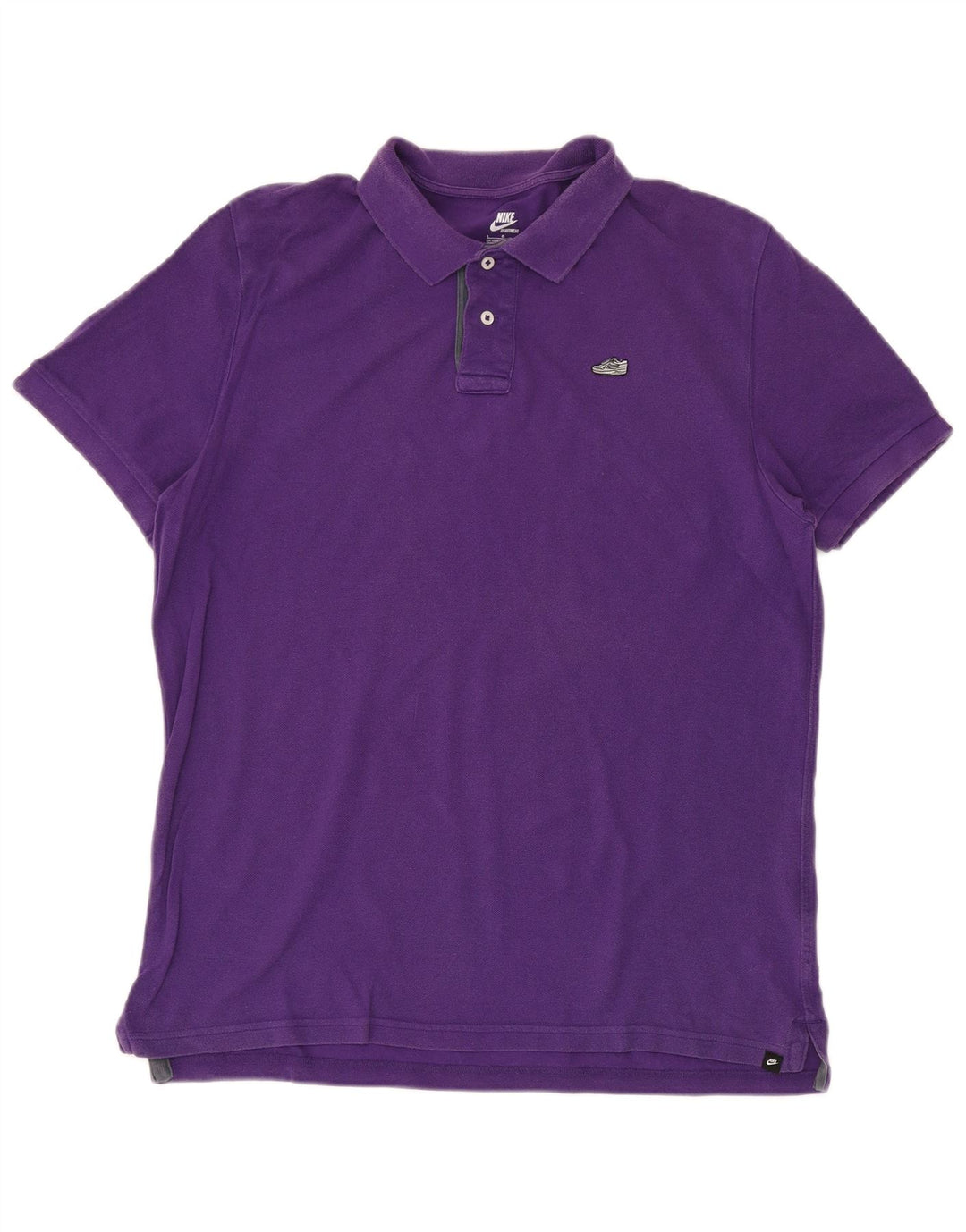 Camisa polo masculina NIKE Reino Unido 42/44 grande roxo algodão