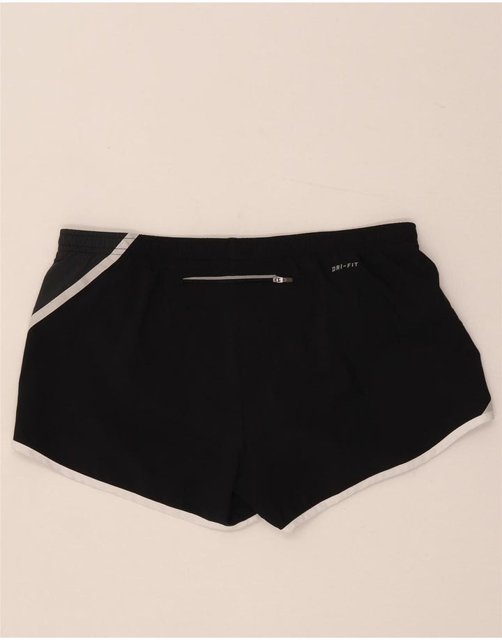 Nike Womens Dri Fit Sport Shorts UK 14 Médio Preto Poliéster